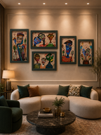 Expressions – Contemporary Figurative Acrylic Painting Set of 5
