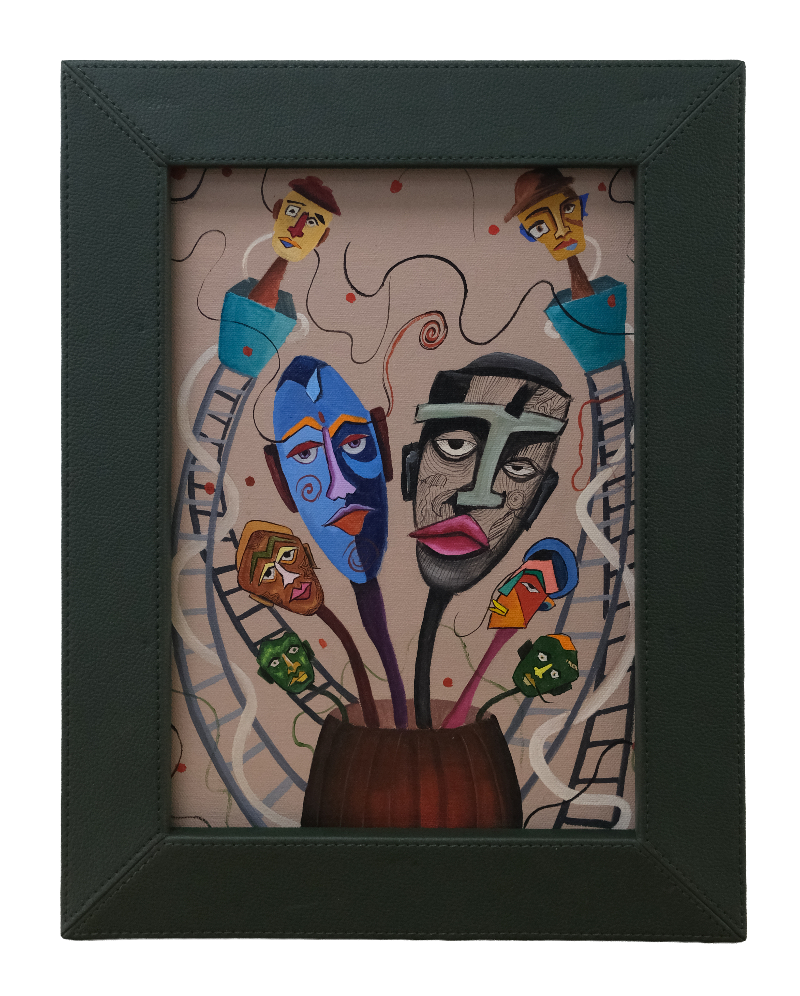 Expressions – Contemporary Figurative Acrylic Painting Set of 5