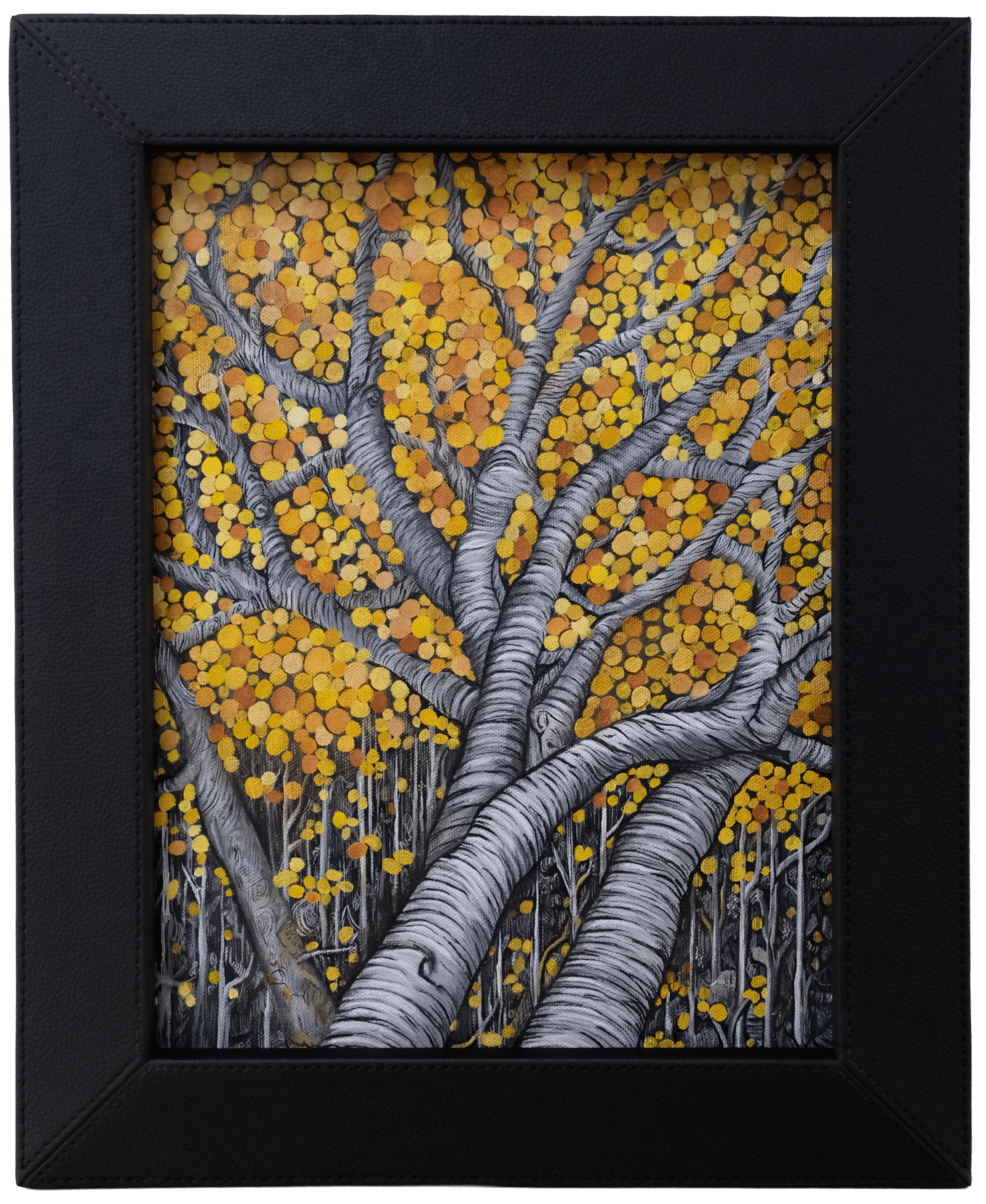 Intertwined | Autumn Forest Acrylic Paintings | Set of 2