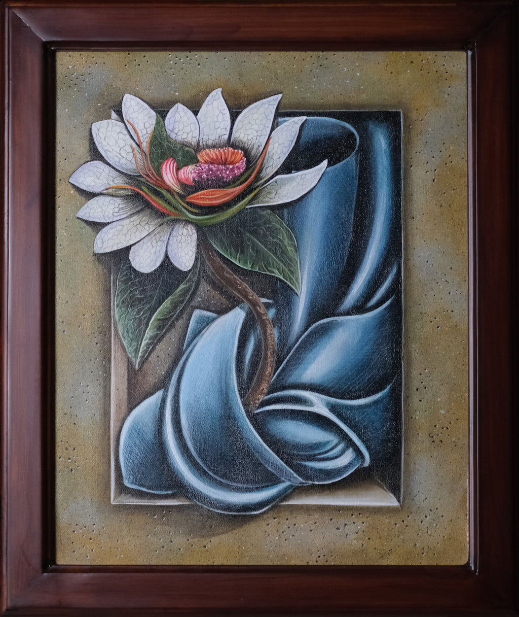 Peony (White – Left Composition)