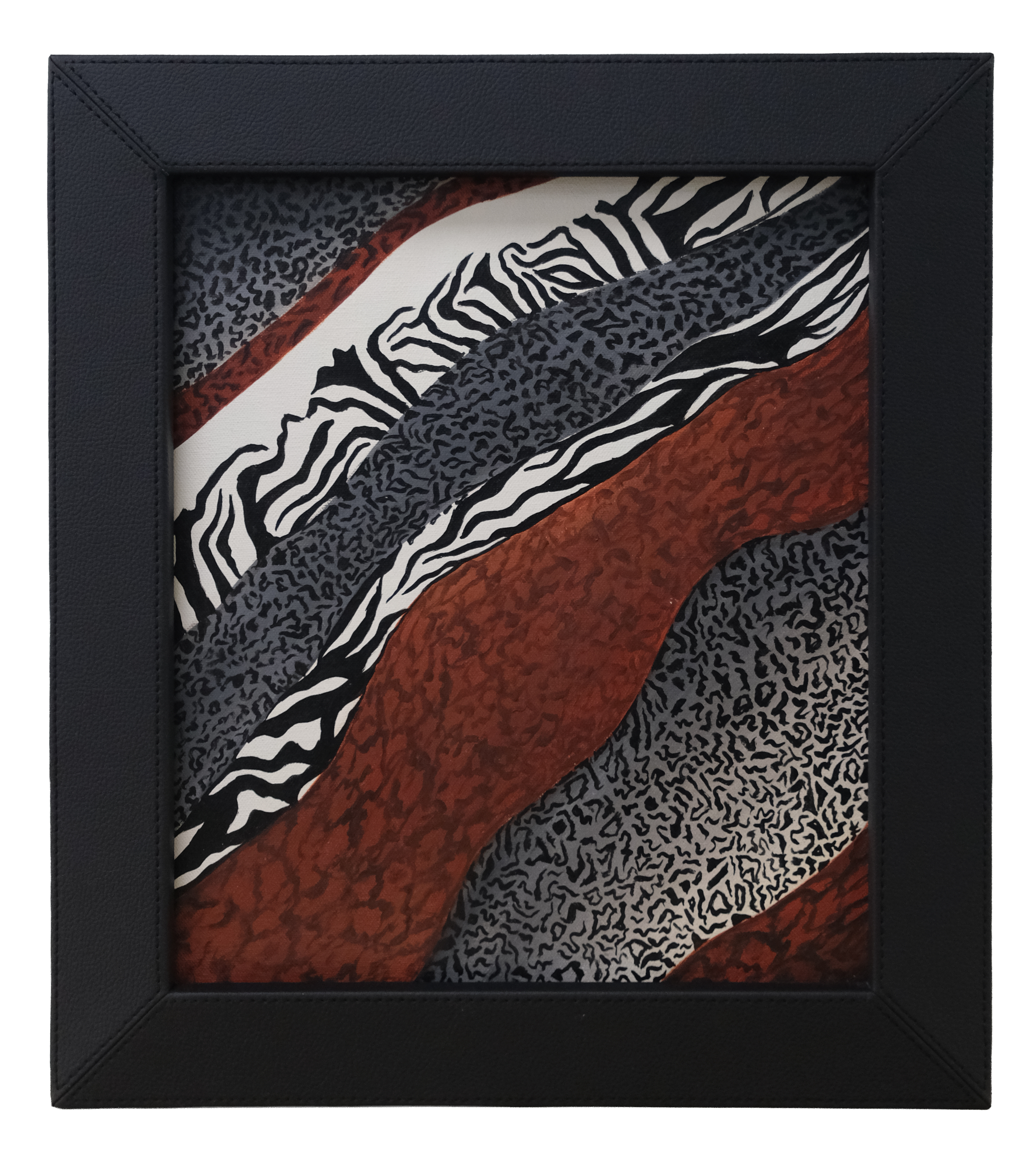 Crossroads – Abstract Geometric Acrylic Painting Set of 5