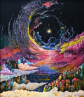 Moonlit | Contemporary Abstract Landscape Acrylic Painting